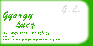 gyorgy lucz business card