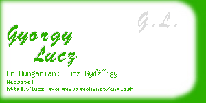 gyorgy lucz business card